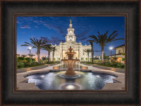 Tijuana Temple - Fountains by Robert A Boyd