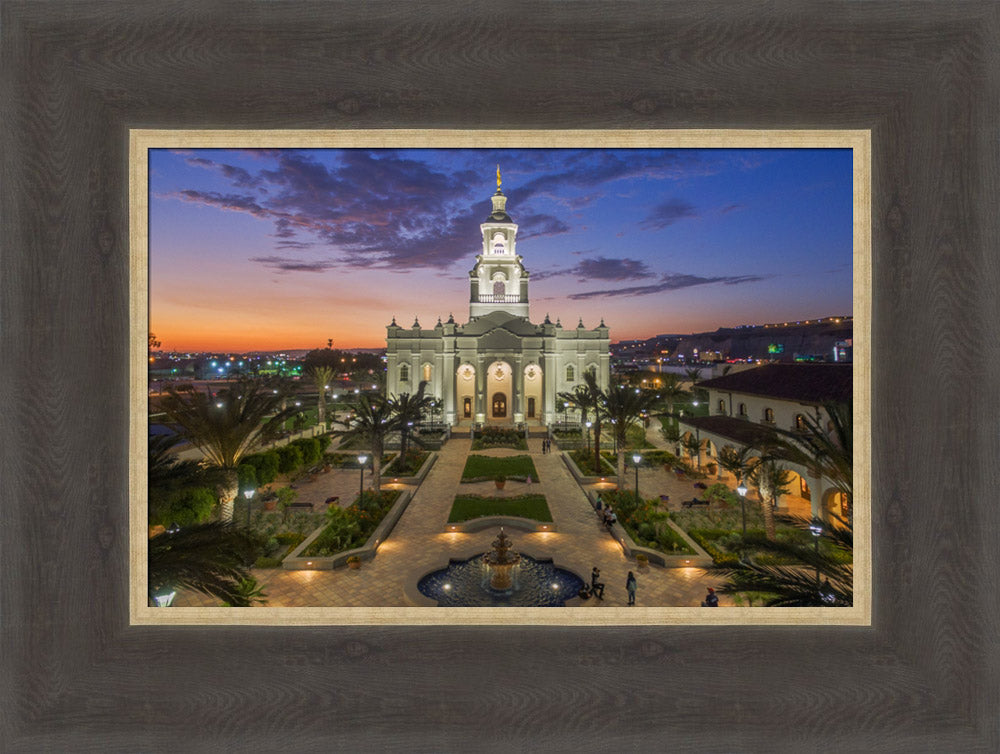 Tijuana Temple - Courtyard by Robert A Boyd