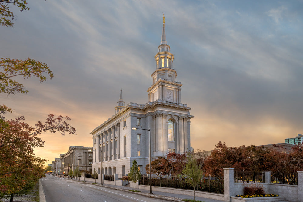 Philadelphia Temple - Avenue by Robert A Boyd