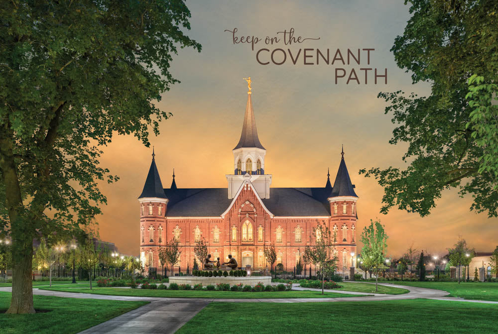 Provo City Center Temple - Footsteps of Faith 12x18 repositionable poster