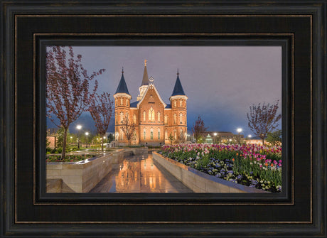 Provo City Center Temple - Rain Path by Robert A Boyd