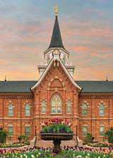 Provo City Center Temple - Garden Flowers by Robert A Boyd