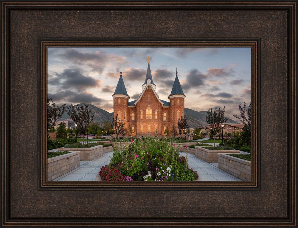 Provo City Center Temple - Sunrise by Robert A Boyd