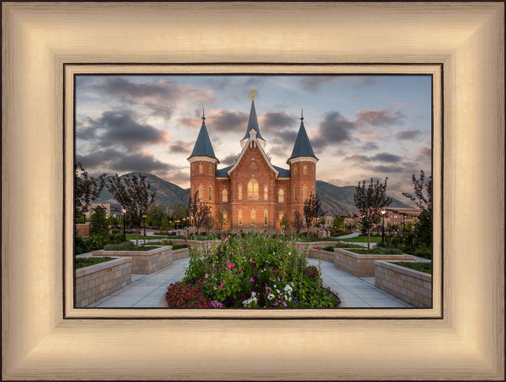 Provo City Center Temple - Sunrise by Robert A Boyd