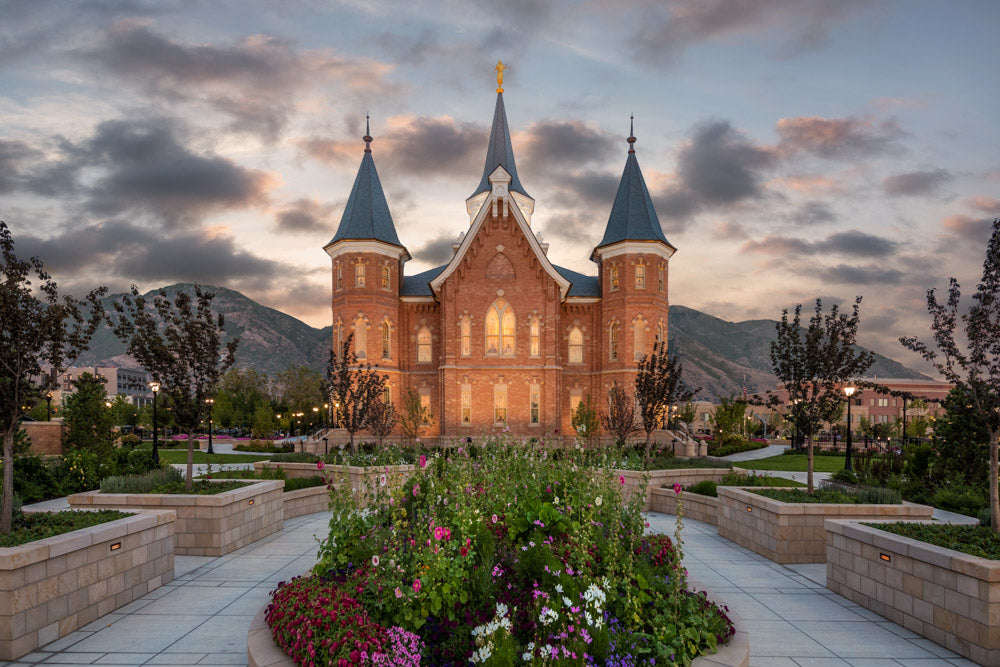 Provo City Center Temple - Sunrise by Robert A Boyd