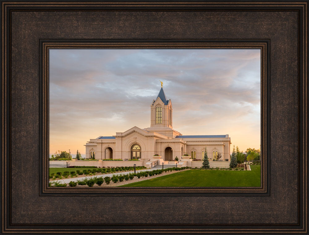 Fort Collins Temple - Sunrise by Robert A Boyd