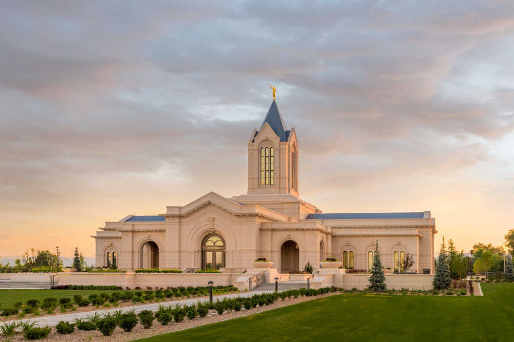 Fort Collins Temple - Sunrise by Robert A Boyd