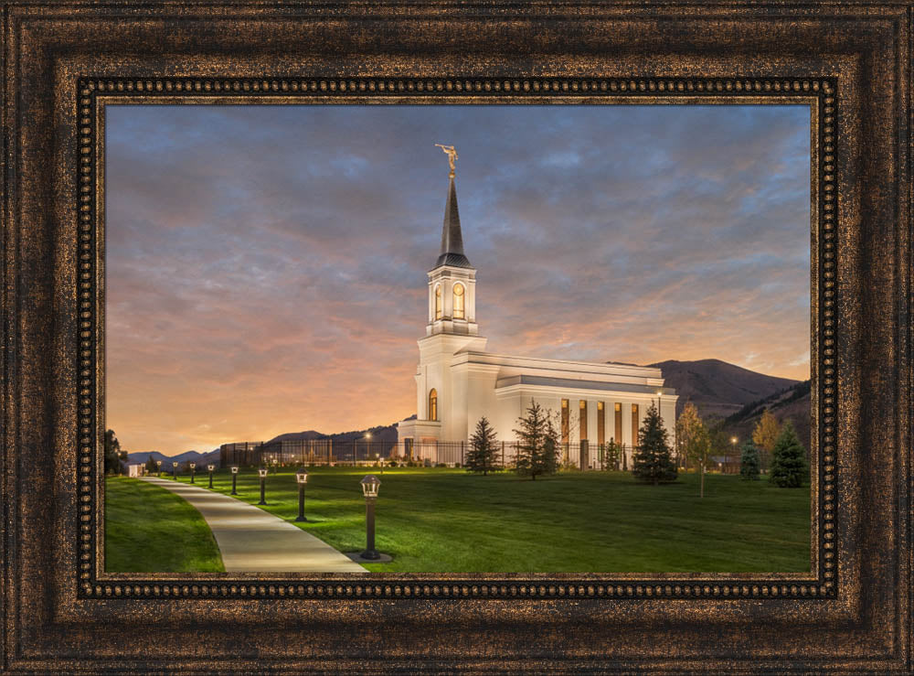 Star Valley Temple - Eventide by Robert A Boyd