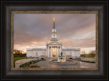 Hartford Temple - Rain Path by Robert A Boyd