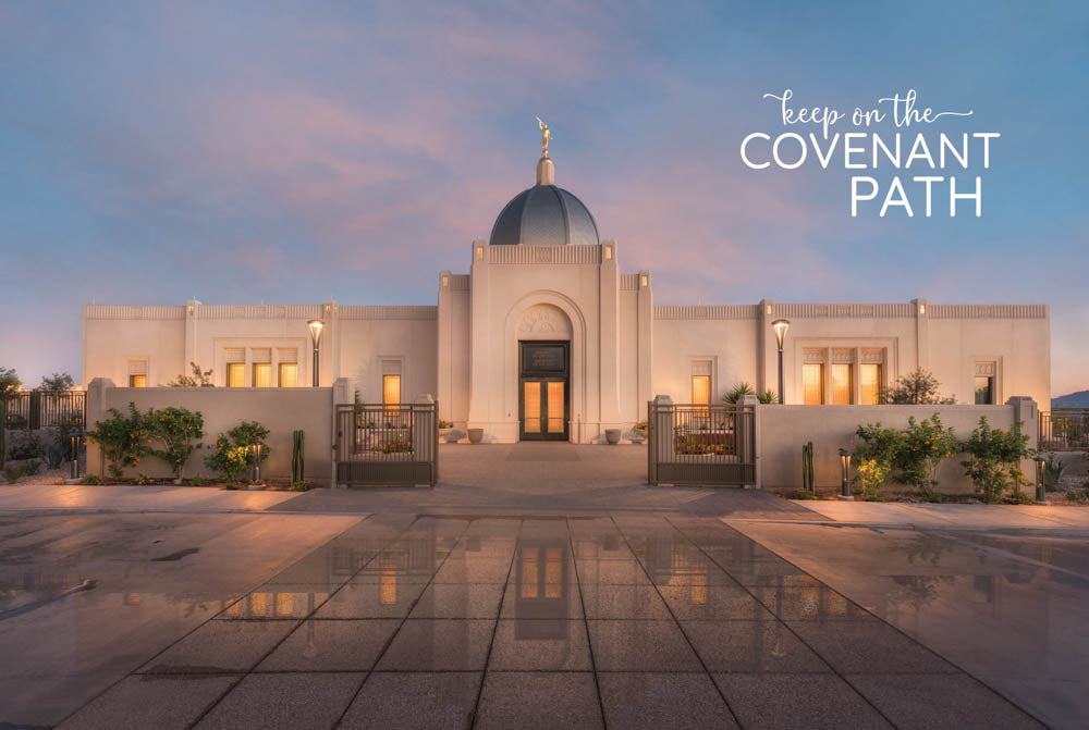 Tucson Temple - Covenant Path 12x18 repositionable poster