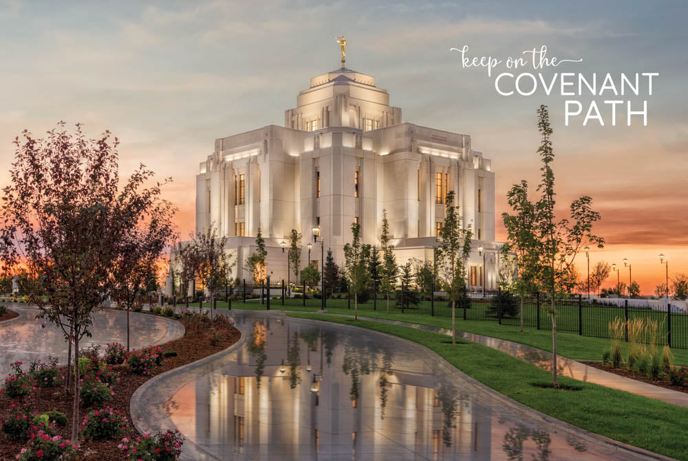 Meridian Temple - Covenant Path 12x18 repositionable poster