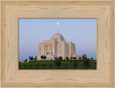 Meridian Temple - At Moonset by Robert A Boyd