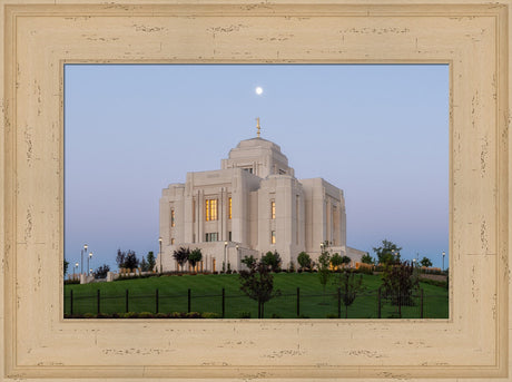 Meridian Temple - At Moonset by Robert A Boyd