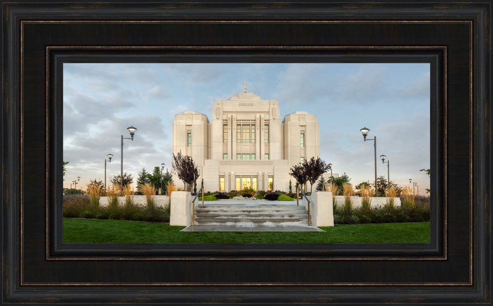 Meridian Temple - Morning Glow Panorama by Robert A Boyd