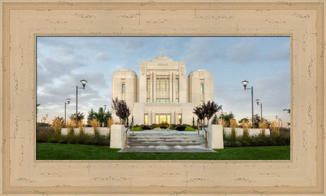 Meridian Temple - Morning Glow Panorama by Robert A Boyd