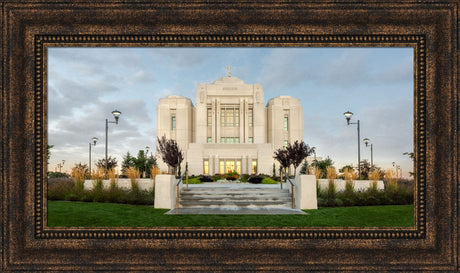 Meridian Temple - Morning Glow Panorama by Robert A Boyd