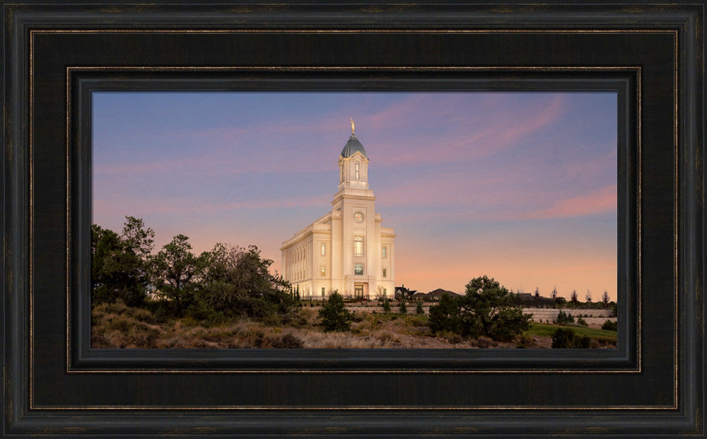 Cedar City Temple - Junipers by Robert A Boyd