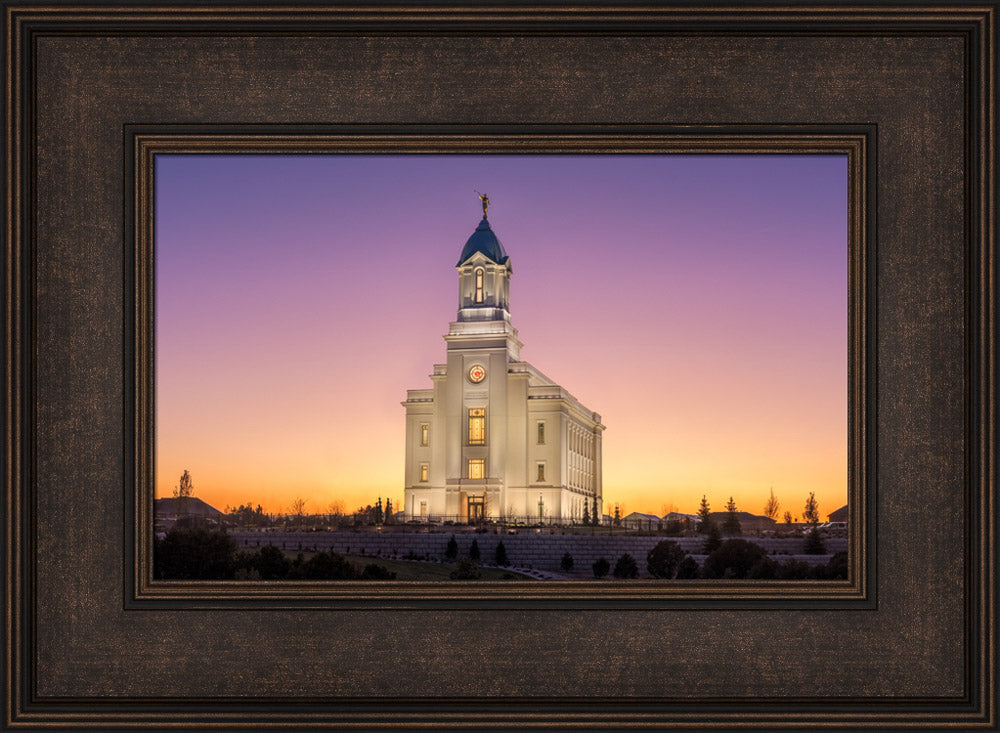 Cedar City Temple - Like a Fire is Burning by Robert A Boyd