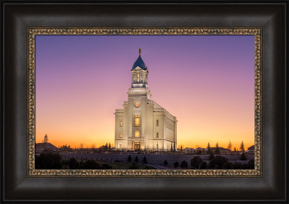 Cedar City Temple - Like a Fire is Burning by Robert A Boyd