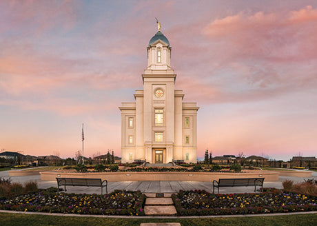 Cedar City Temple - Morning by Robert A Boyd