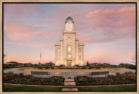 Cedar City Temple - Morning by Robert A Boyd