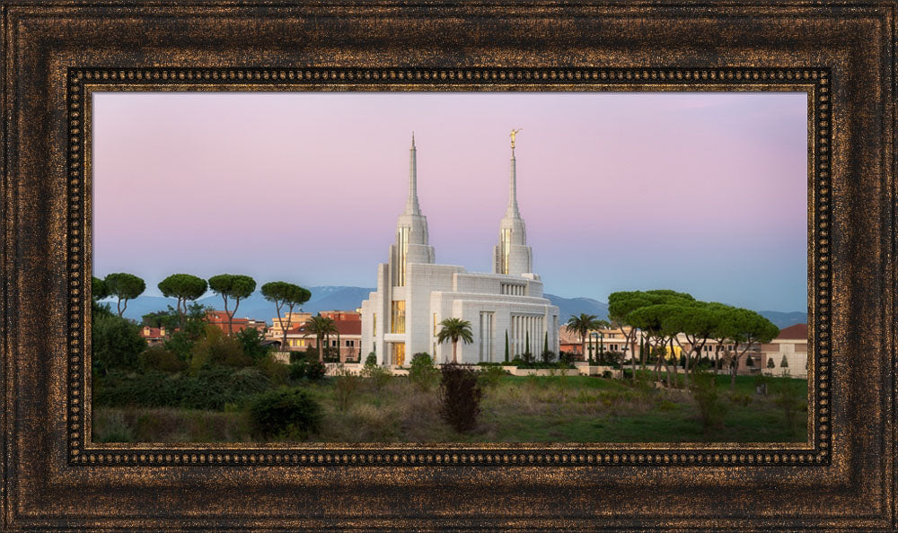 Rome Temple - Sunset by Robert A Boyd