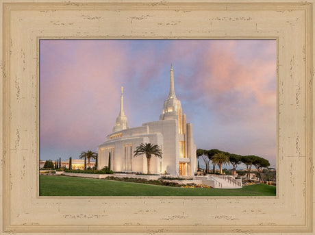 Rome Temple - Evening Glow by Robert A Boyd