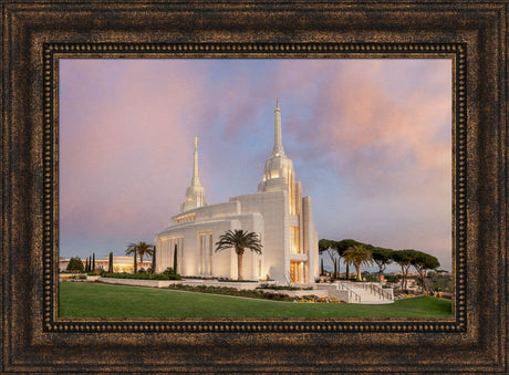 Rome Temple - Evening Glow by Robert A Boyd