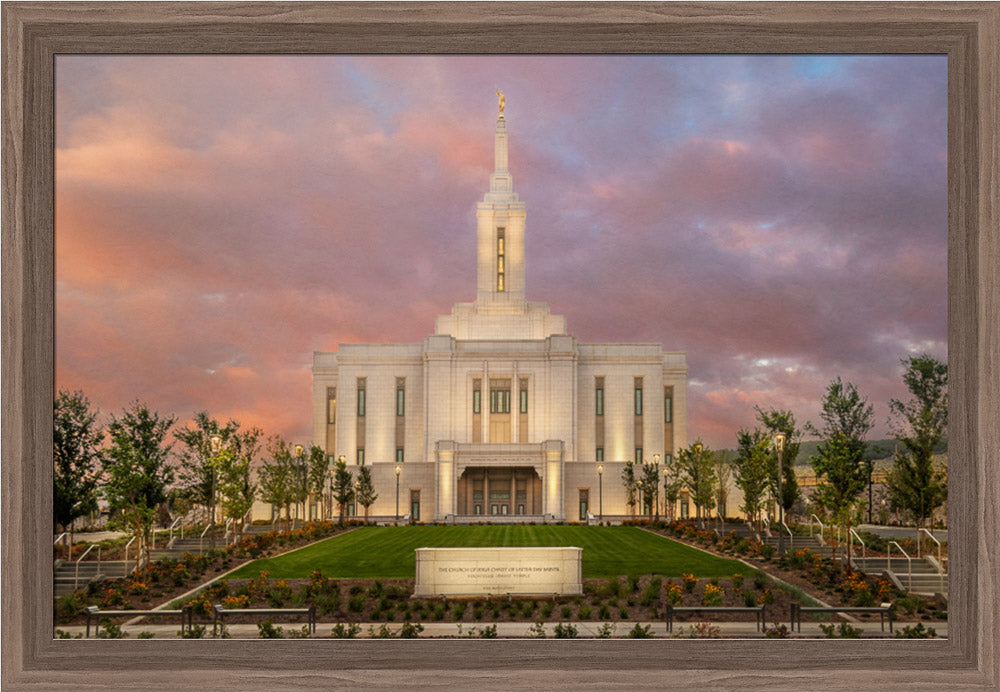 Pocatello Temple - Morning Light by Robert A Boyd