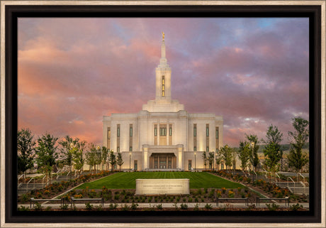 Pocatello Temple - Morning Light by Robert A Boyd