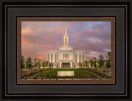 Pocatello Temple - Morning Light by Robert A Boyd