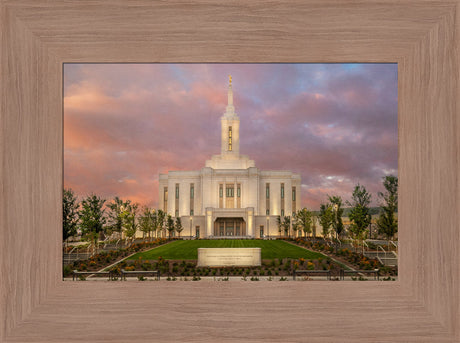 Pocatello Temple - Morning Light by Robert A Boyd