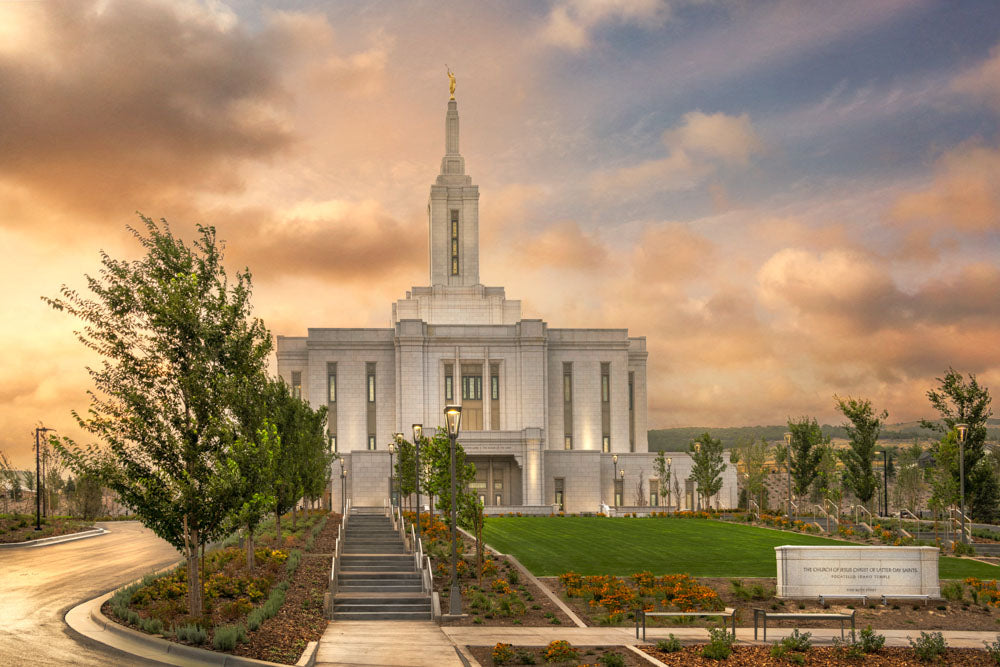 Pocatello Temple - Covenant Path by Robert A Boyd