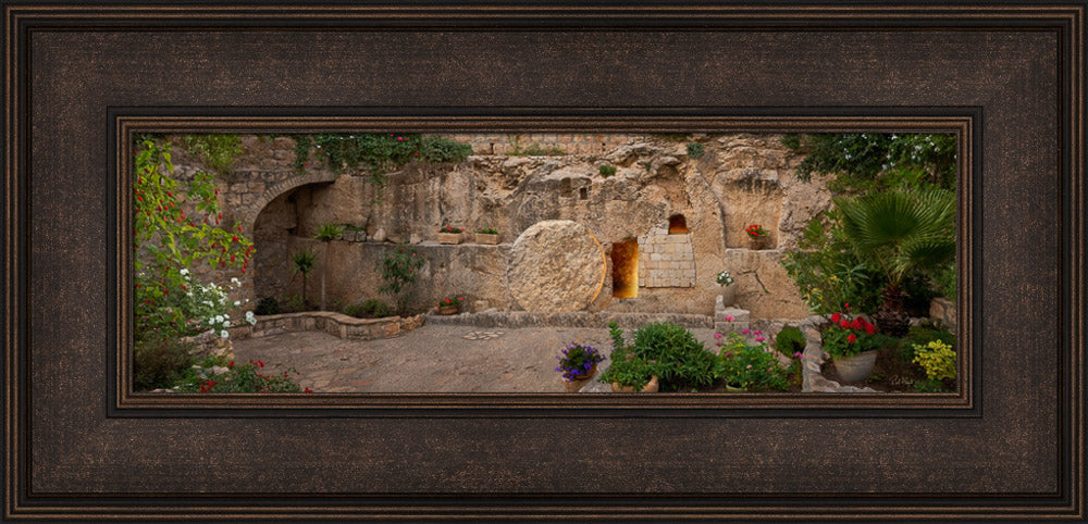 The Garden Tomb - panoramic by Robert A Boyd