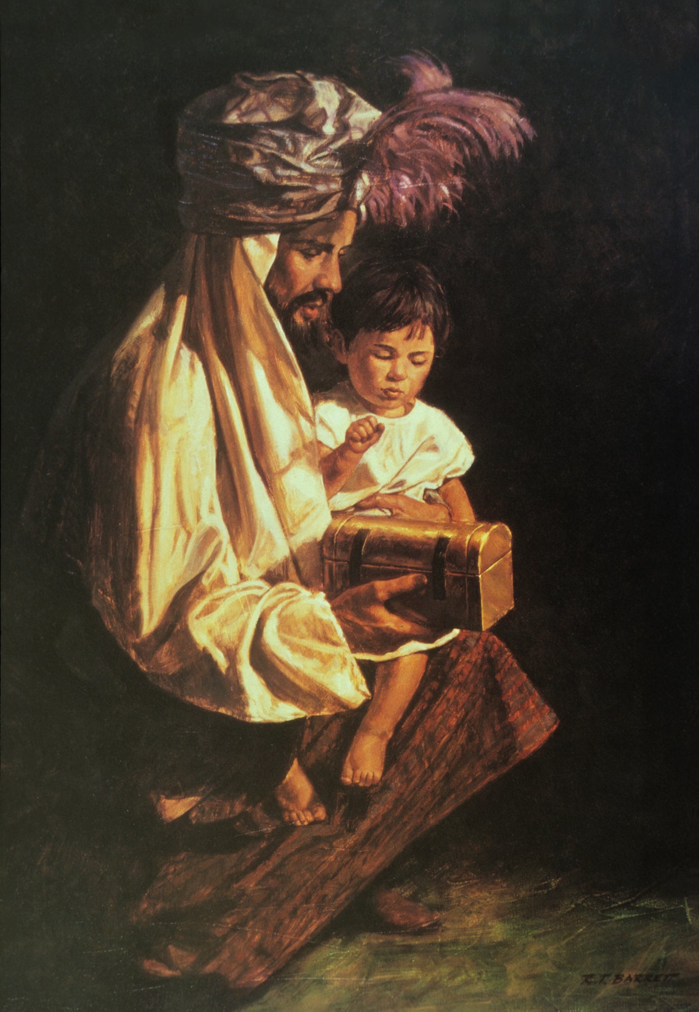 Young Christ with a Wiseman by Robert Barrett
