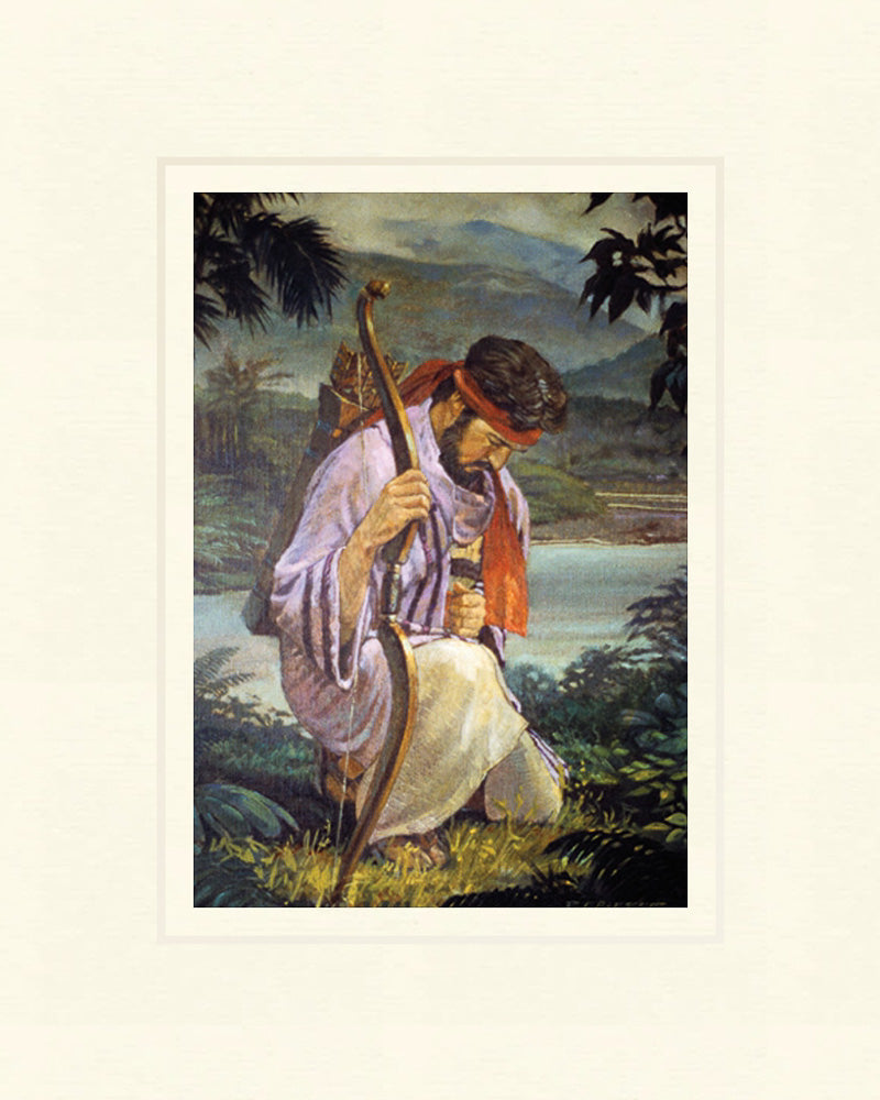 Enos Praying by Robert T Barrett | Altus Fine Art