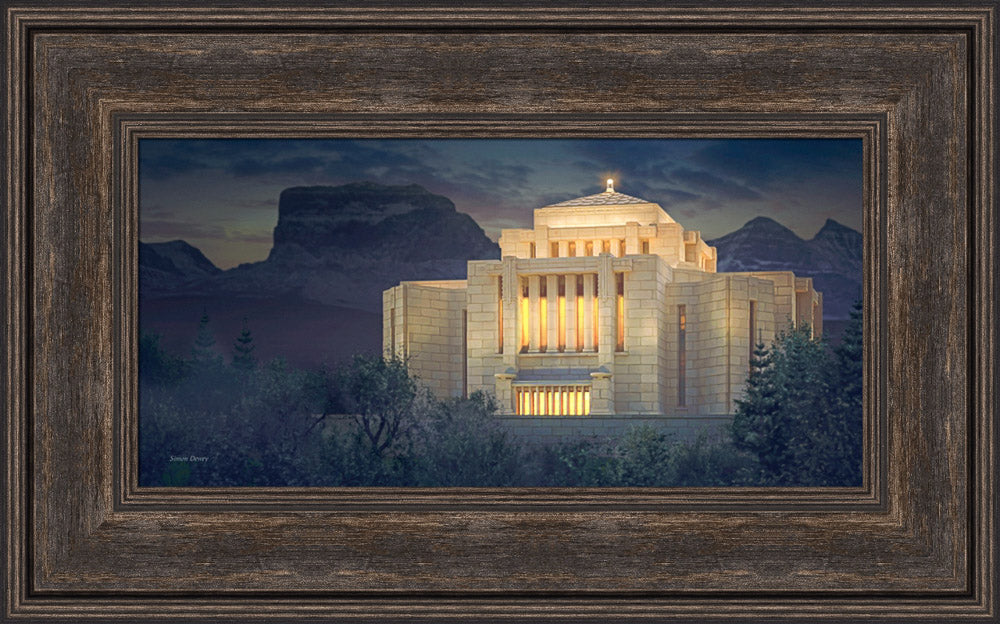 Cardston Temple - Evening