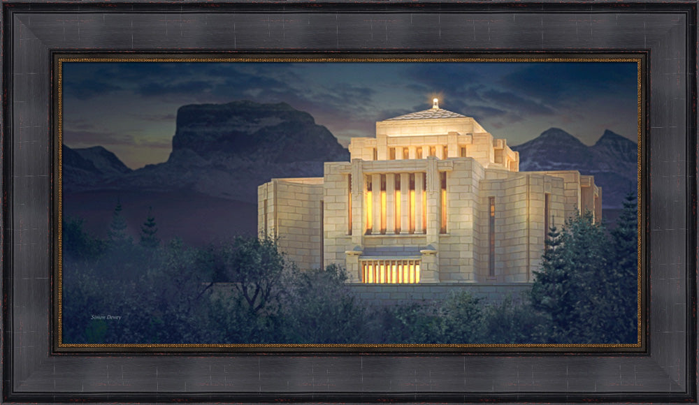 Cardston Temple - Evening