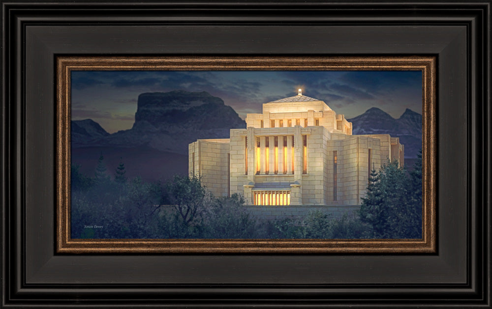 Cardston Temple - Evening