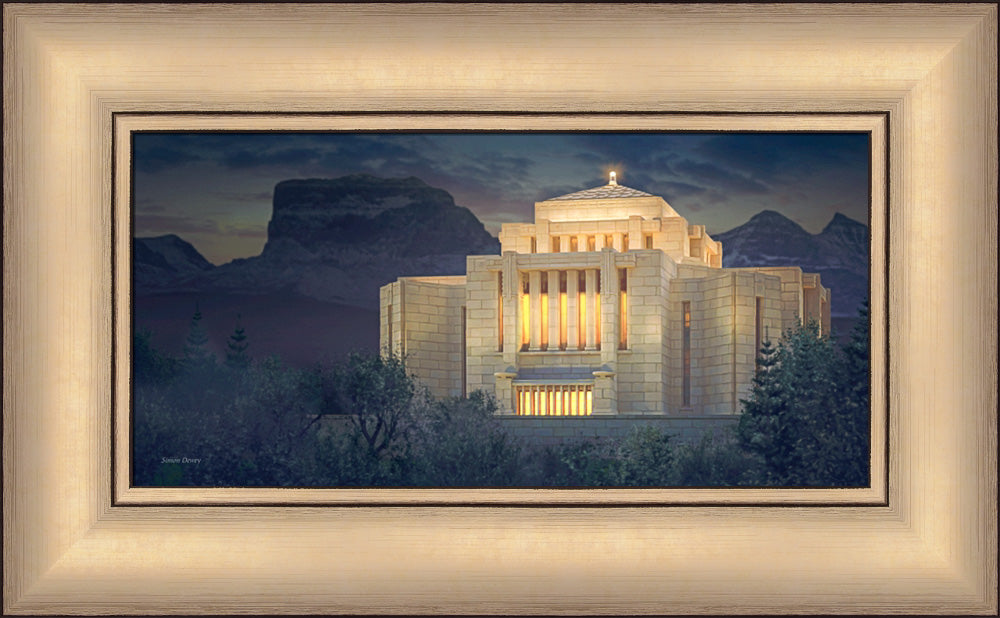 Cardston Temple - Evening