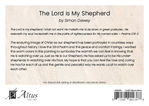 The Lord is My Shepherd 5x7 print