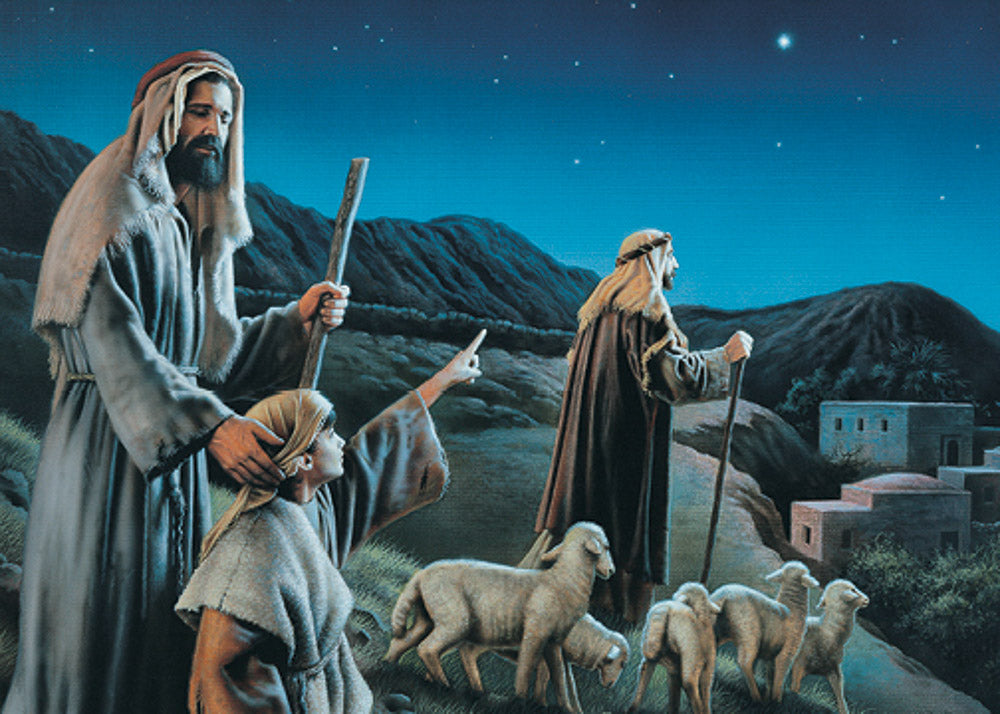 shepherds at the manger