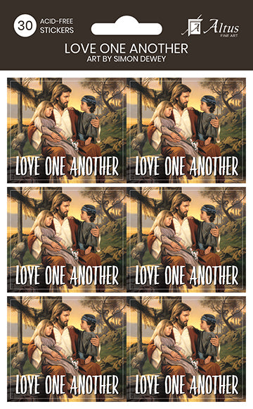 Love One Another sticker set pack of 30