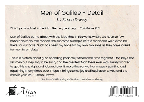 Men of Galilee - detail 5x7 print