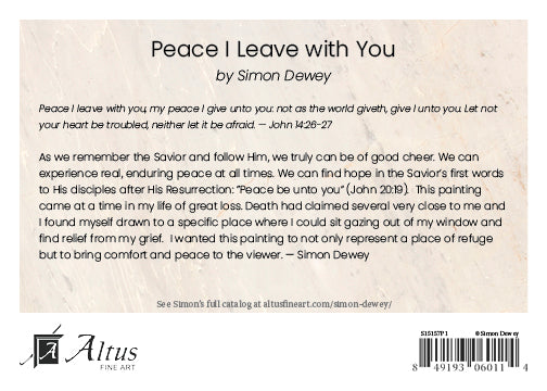 Peace I Leave With You by Simon Dewey