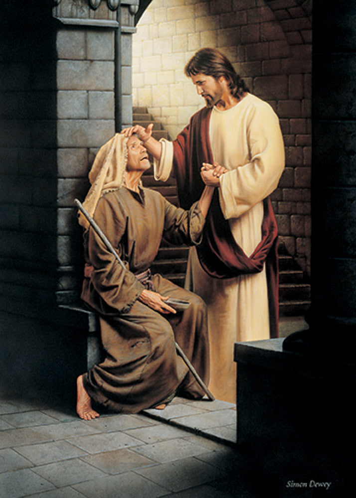 jesus healing the blind