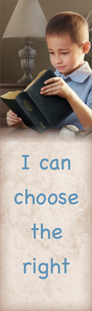 I Can Choose the Right (boy) bookmark (Bundle of 100)