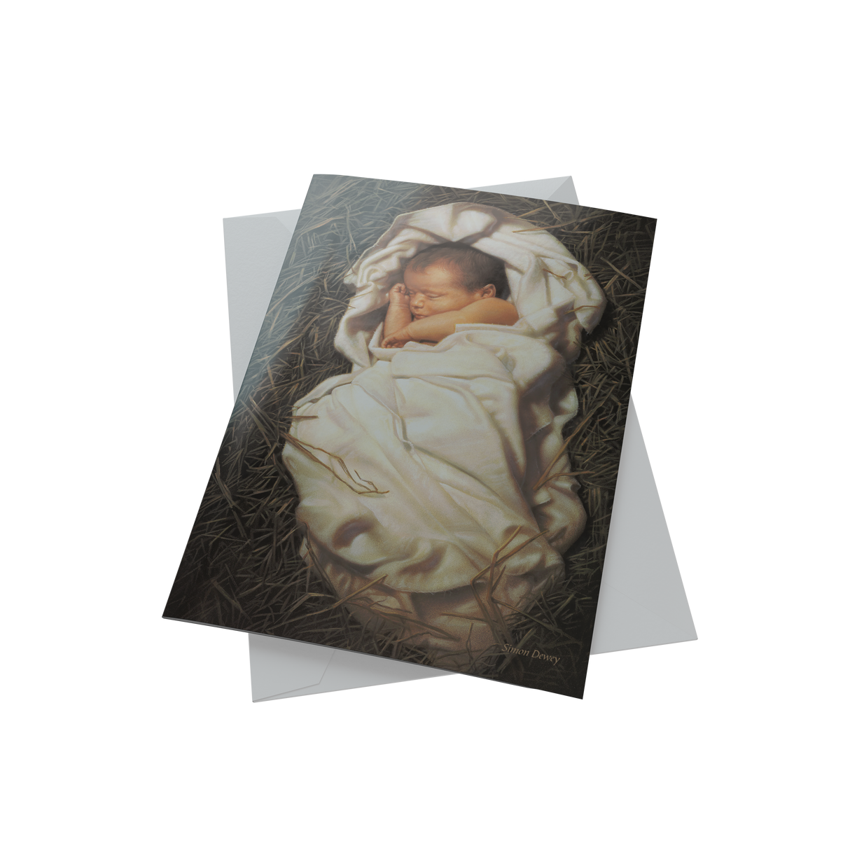 Simon Dewey "For Unto Us a Child is Born"  Boxed Christmas Cards  (20 Each of 1 Design)