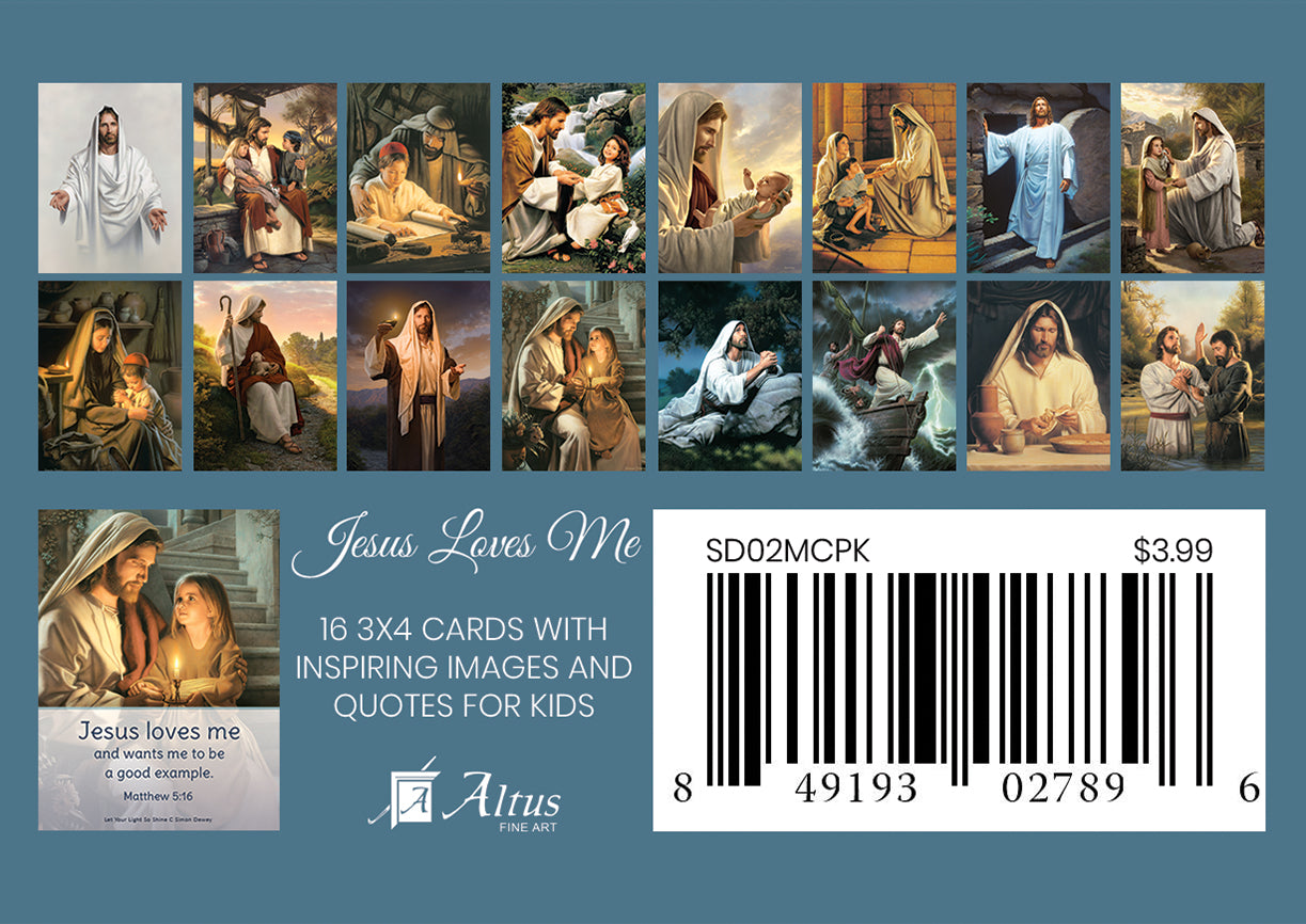 Simon Dewey - Jesus Loves Me Minicard Pack