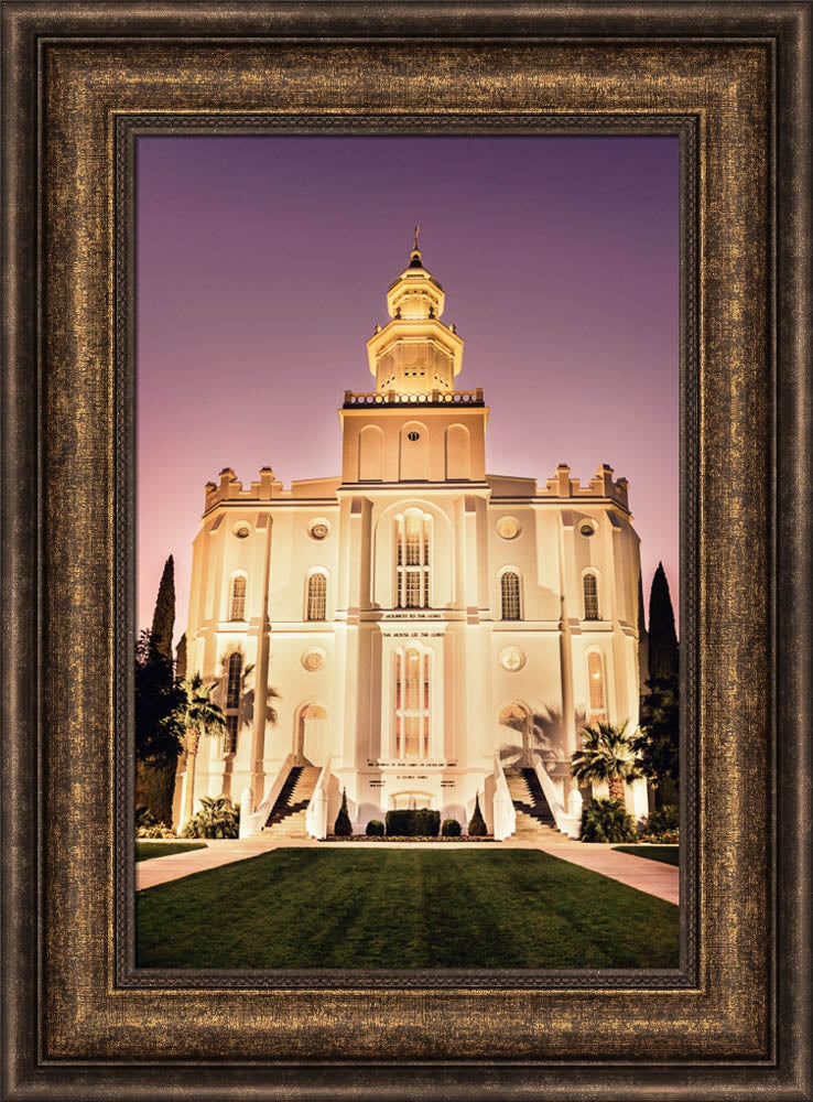 St George Temple - Twilight by Scott Jarvie